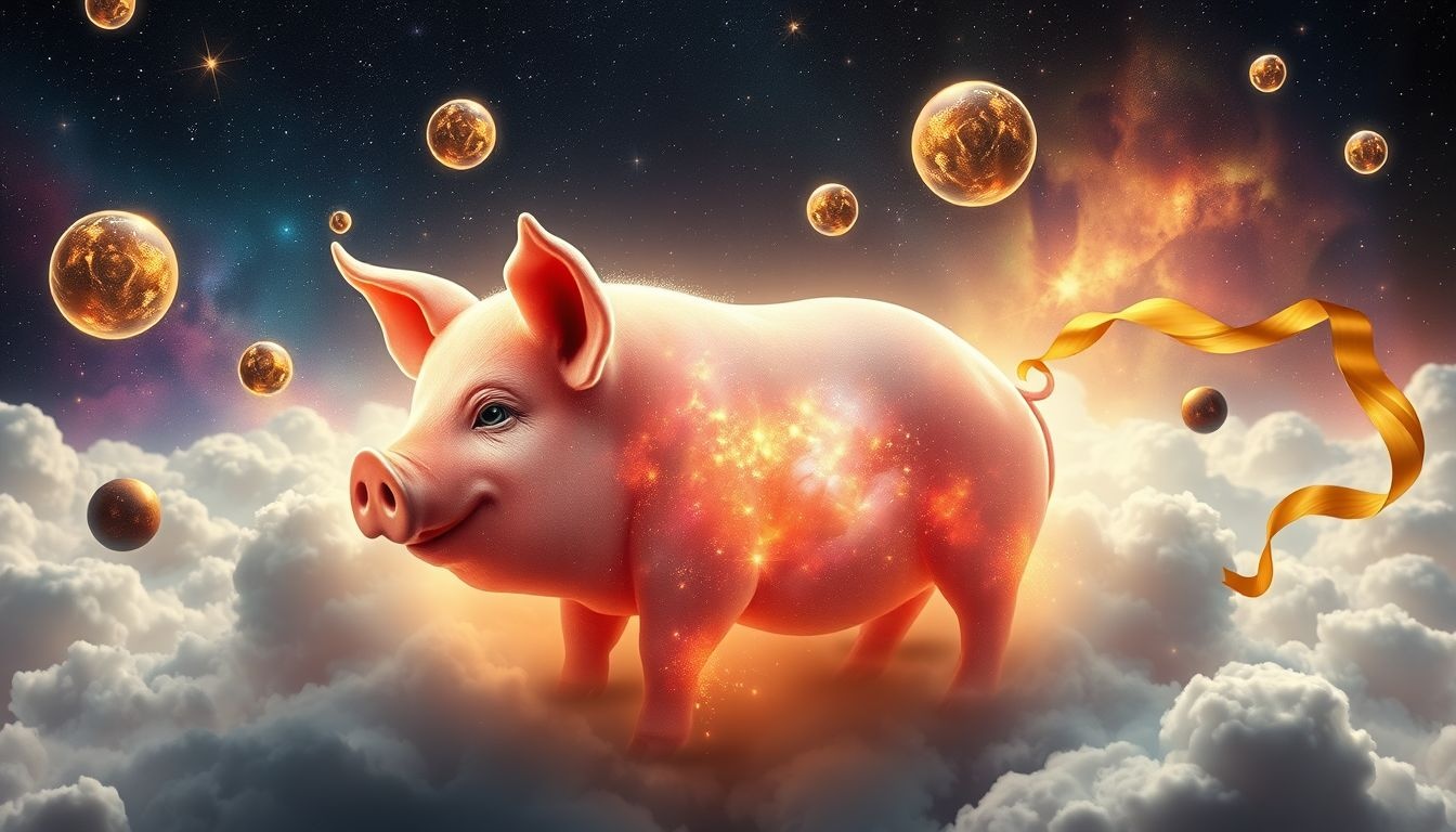 Dromen over varkens symboliseren vaak overvloed en materiële verlangens.