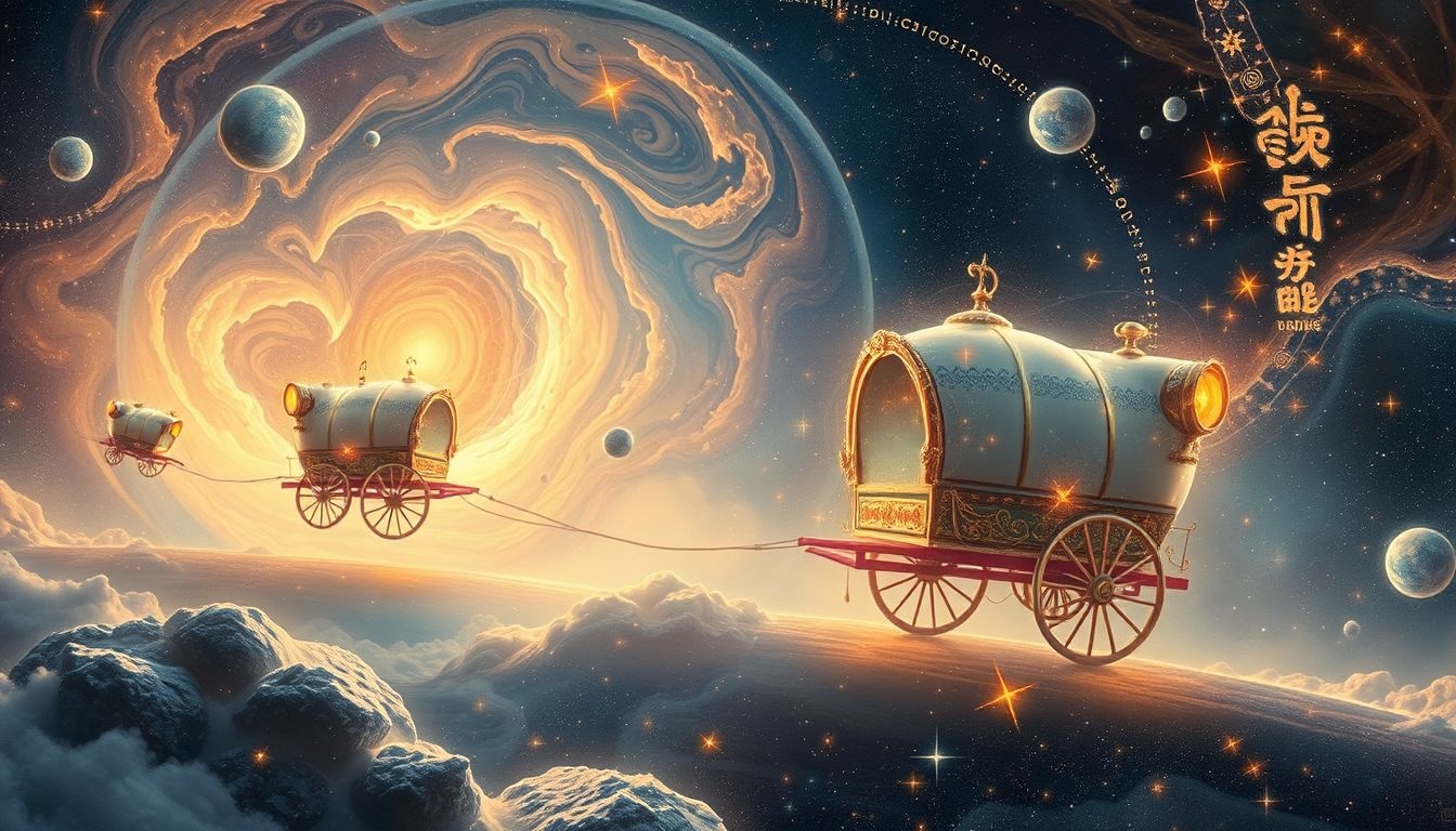 In sommige culturen symboliseert het slepen van een kar levenslast en veerkracht.