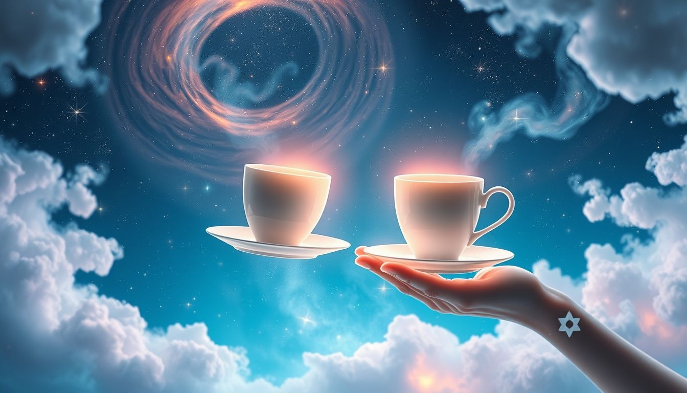 Dromen over koffieservies verkopen symboliseert het loslaten van oude gewoonten.