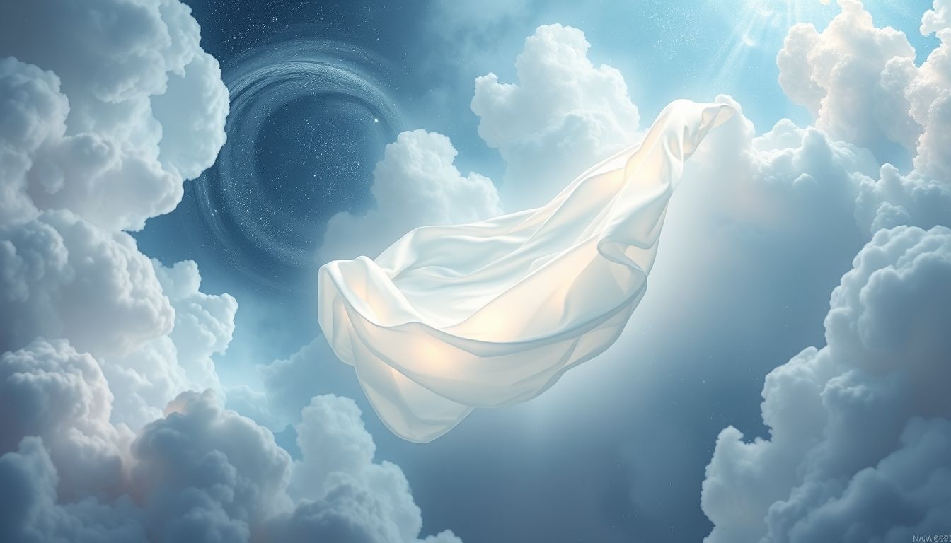 Een schone, witte servet symboliseert zuiverheid en nieuwe kansen.