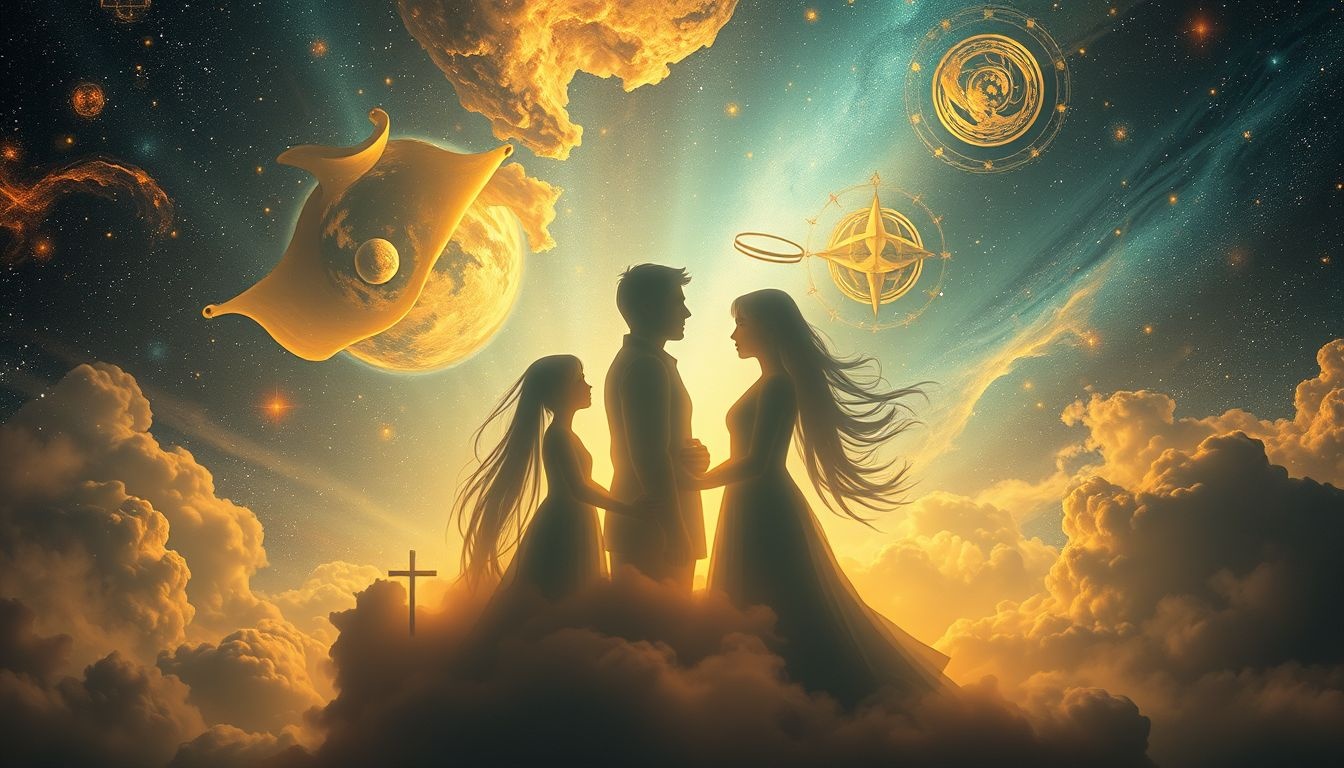 De religieleraar als familielid symboliseert innerlijke wijsheid en verbondenheid.