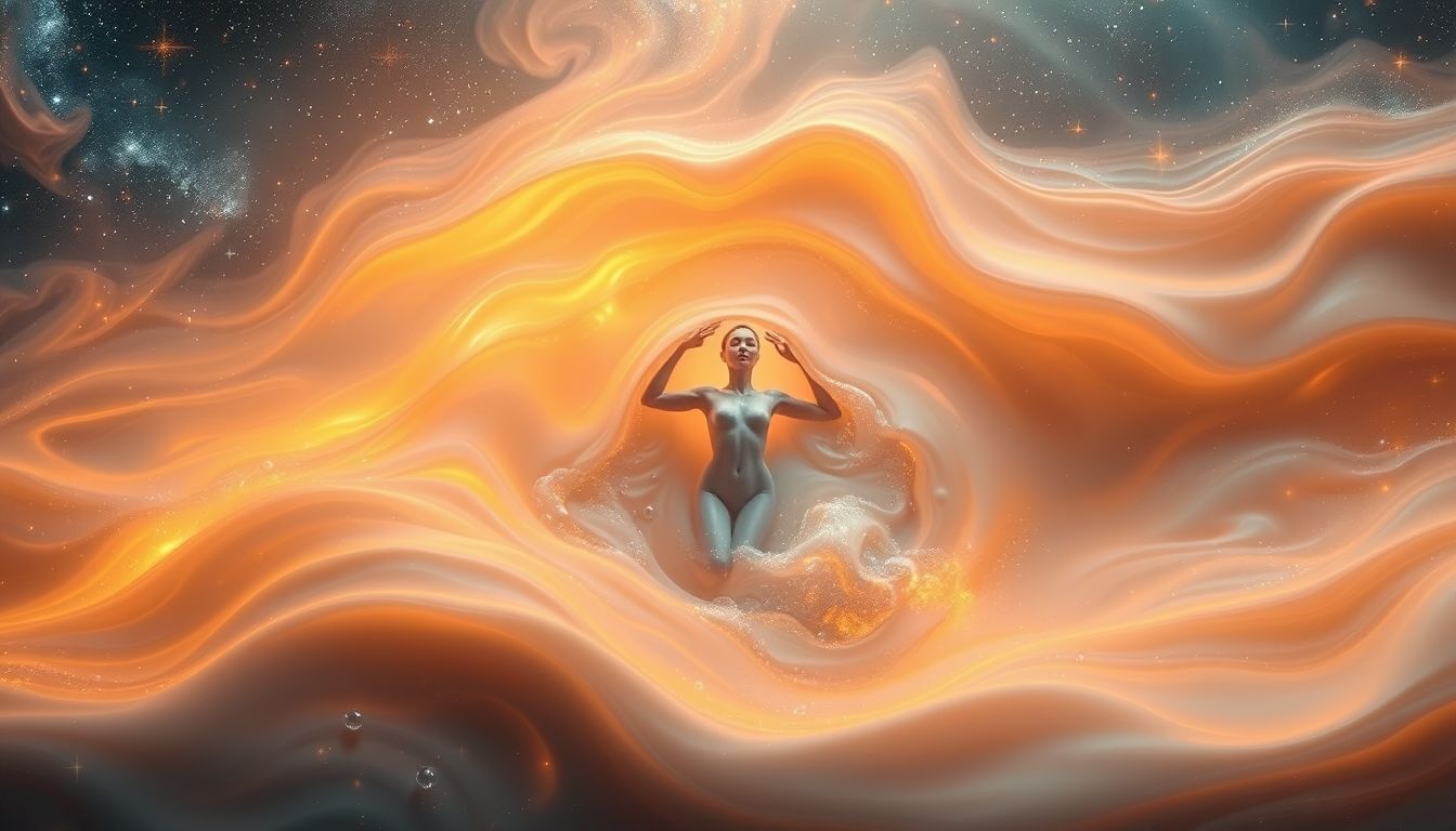 Droom 14 symboliseert emotionele zuivering door warm water.