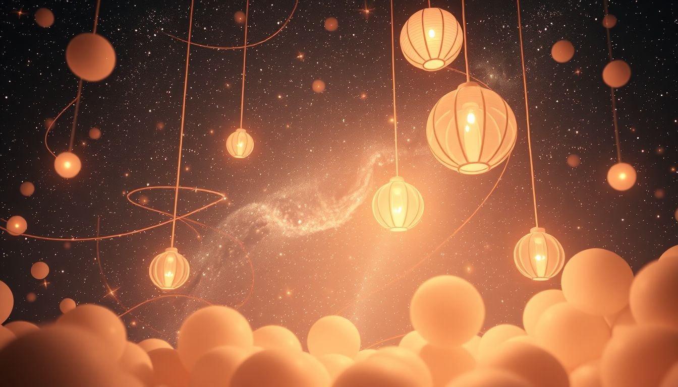 Dromen van een lichtfeest symboliseert hoop die uitstel ervaart.