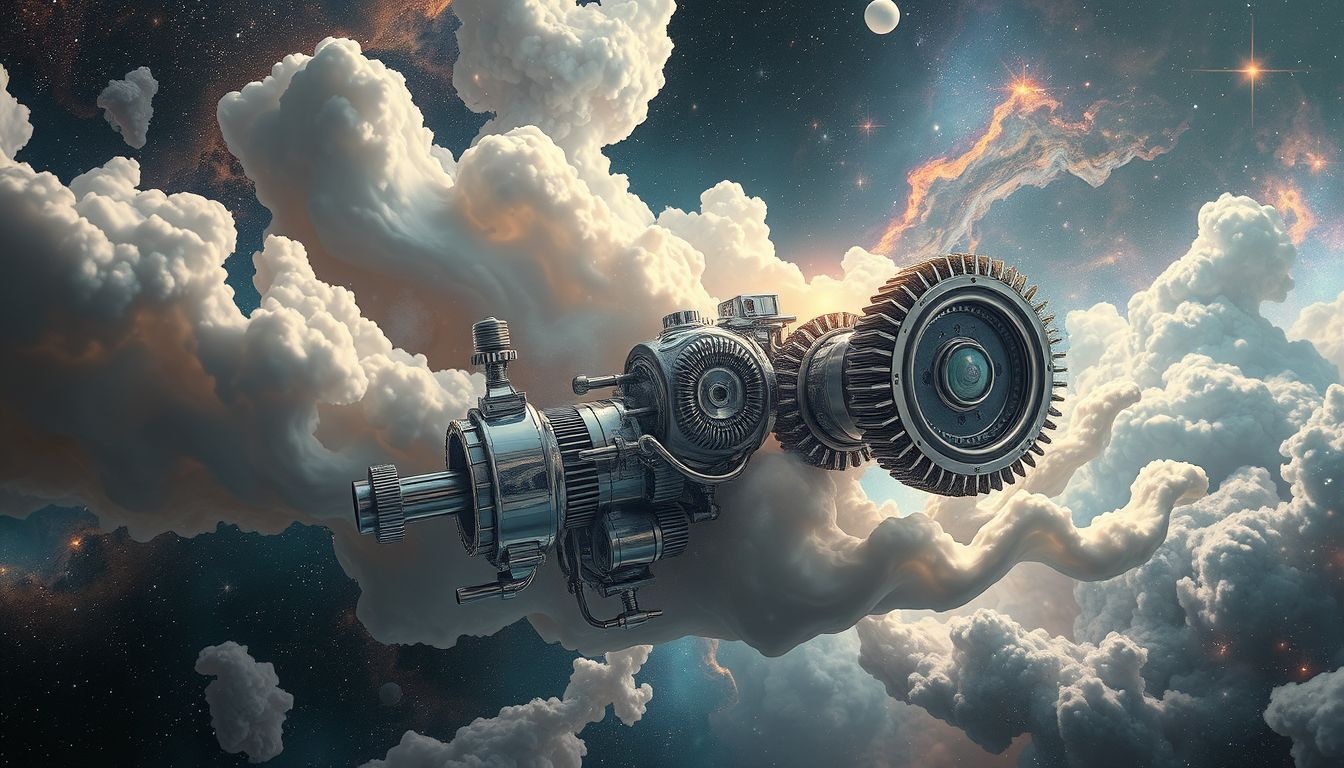 Droom 16: Chroom symboliseert kracht en precisie in machines.