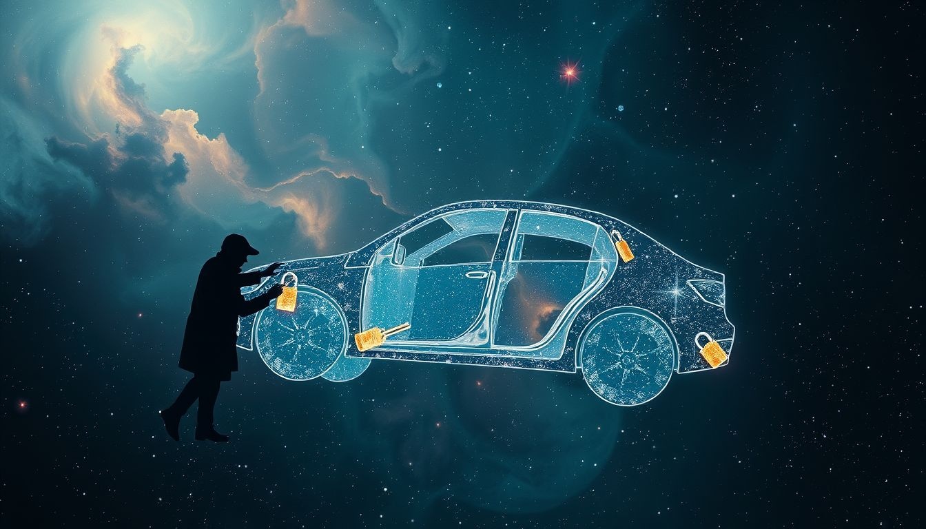 Een auto-inbraak in je droom symboliseert verlies van controle.
