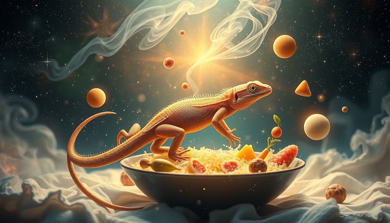 Een hagedis in je eten symboliseert onverwachte bedreigingen in je leven.