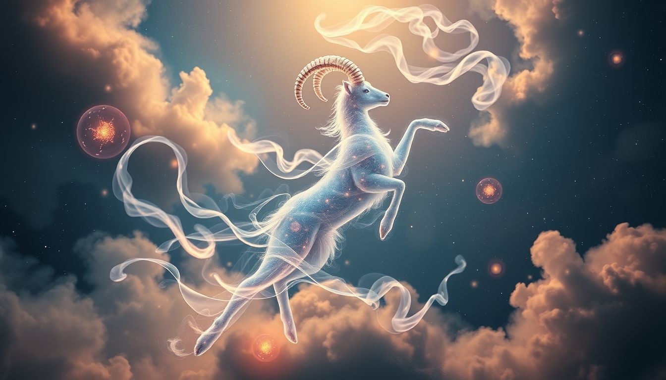 Een dansende mouflon symboliseert innerlijke vrijheid en onverwachte wendingen.