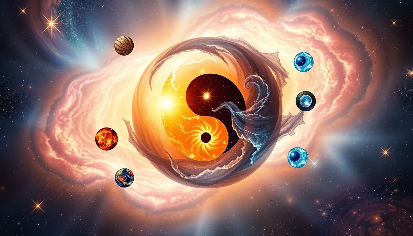 Droom 20 symboliseert balans tussen yin-yang en vijf elementen.