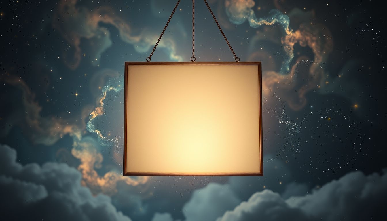 Een schilderij exposeren symboliseert zelfexpressie en erkenning zoeken.