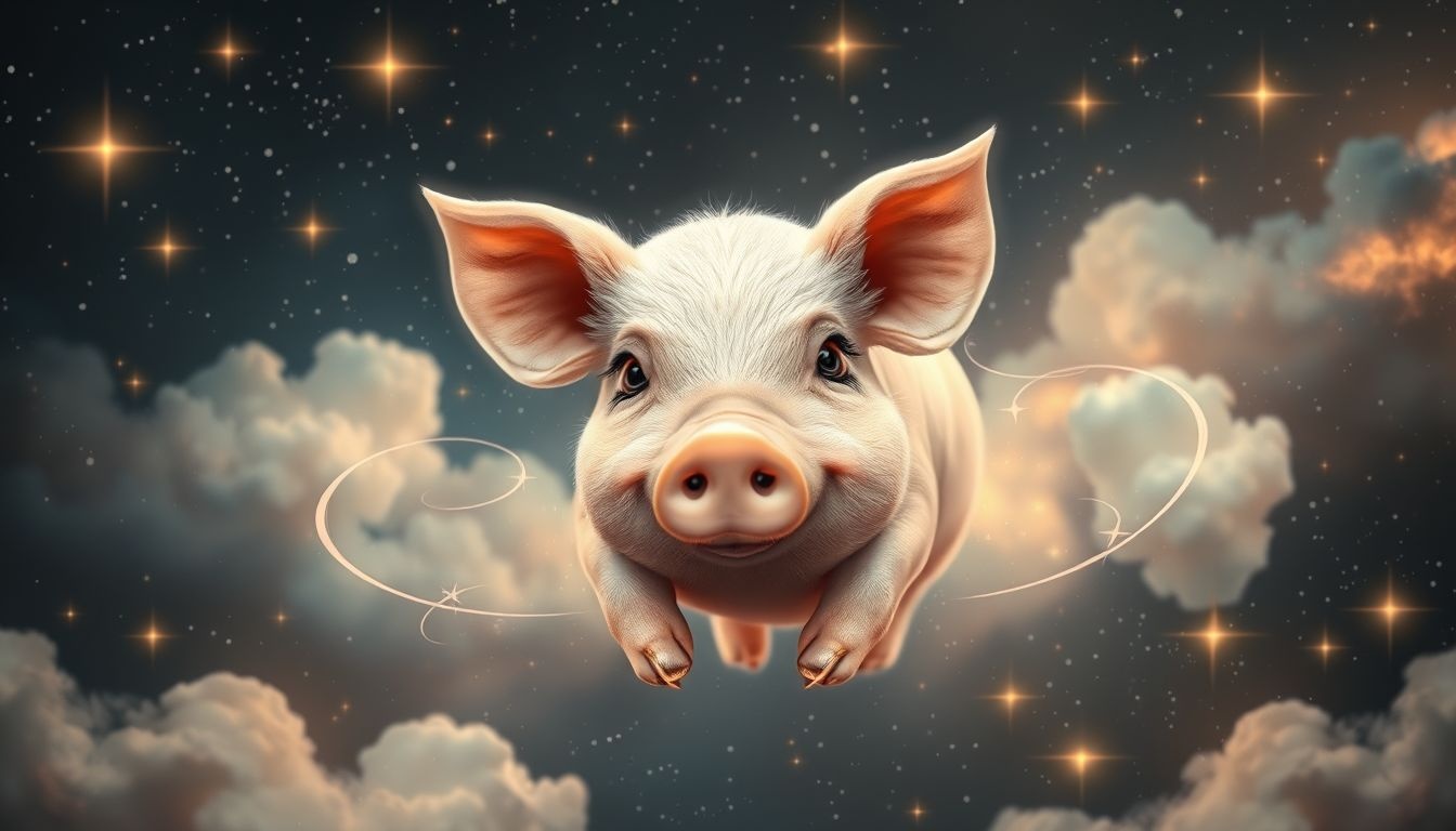Een sprekend varken symboliseert onverwachte wijsheid uit eenvoud.