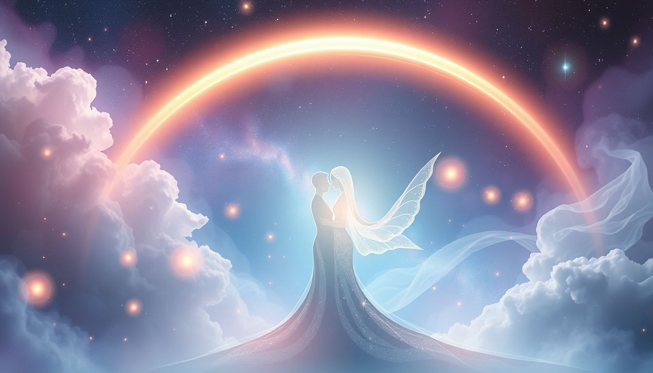 Droom 22 symboliseert liefde en hoop door een kleurrijke regenboog.