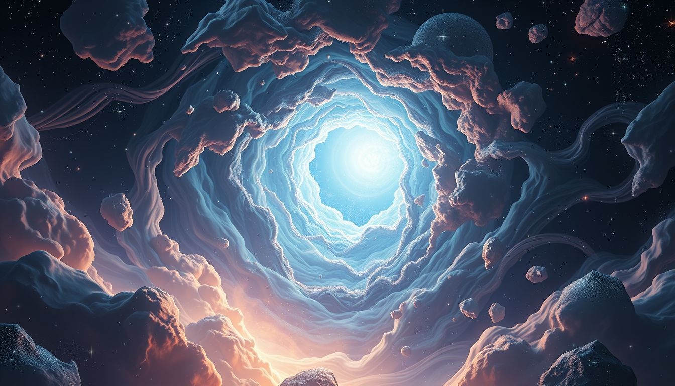 Een oneindige gleuf symboliseert onbewuste angsten en mogelijkheden.