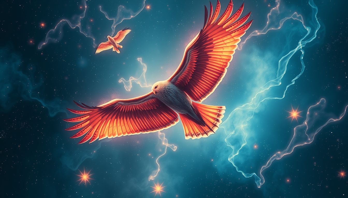 Een lammergier symboliseert toekomstvisie en spirituele transformatie in dromen.