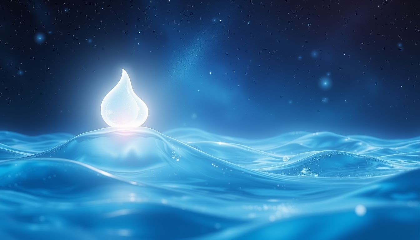 Een vibrator in water symboliseert emotionele reiniging en verlangen.