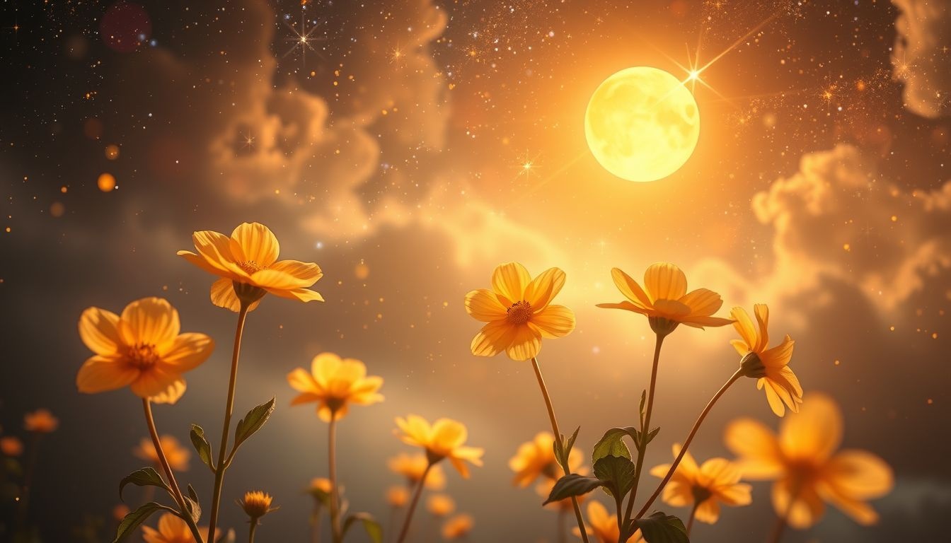 Dromen over primula's in zon symboliseert nieuw begin en geluk.