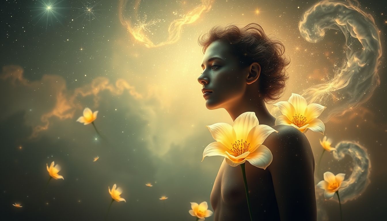 Droom 30 symboliseert innerlijke groei en transformatie via een primula.