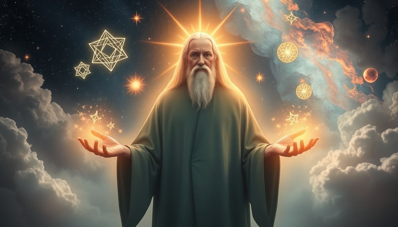 Een leraar met bovennatuurlijke krachten symboliseert innerlijke wijsheid en groei.