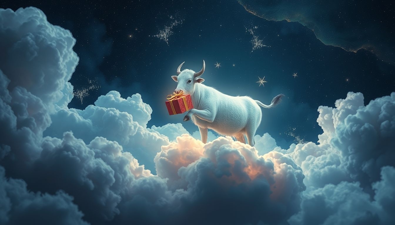 Een os als cadeau symboliseert kracht en overvloed in je leven.