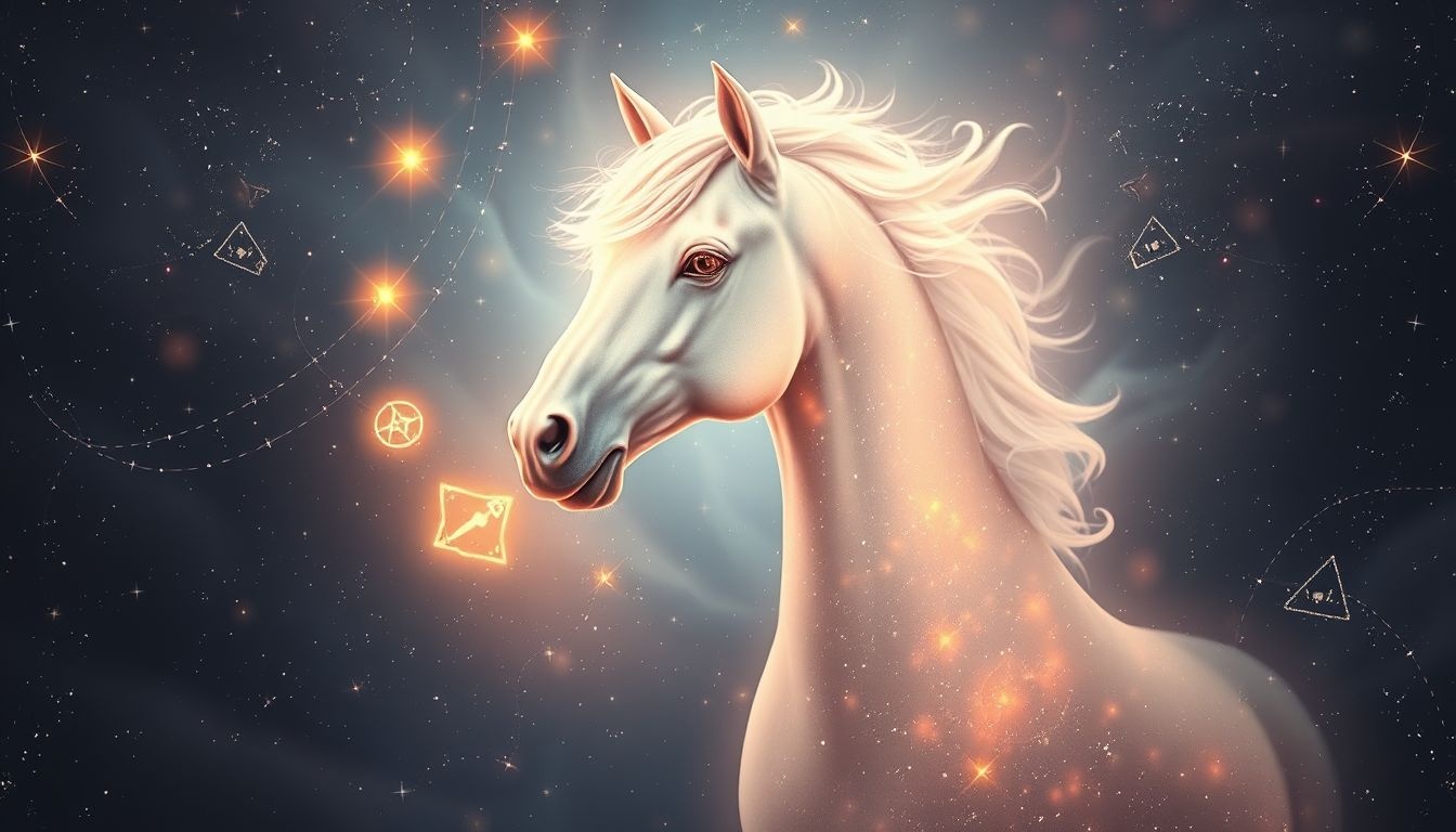 Een sprekend paard symboliseert wijsheid en innerlijke kracht.