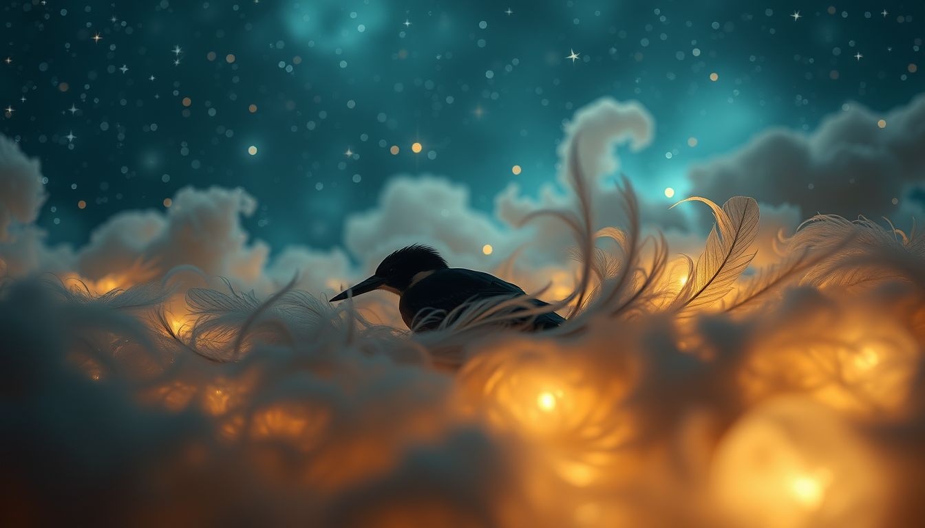 Een dode ijsvogel symboliseert vaak het einde van hoop.