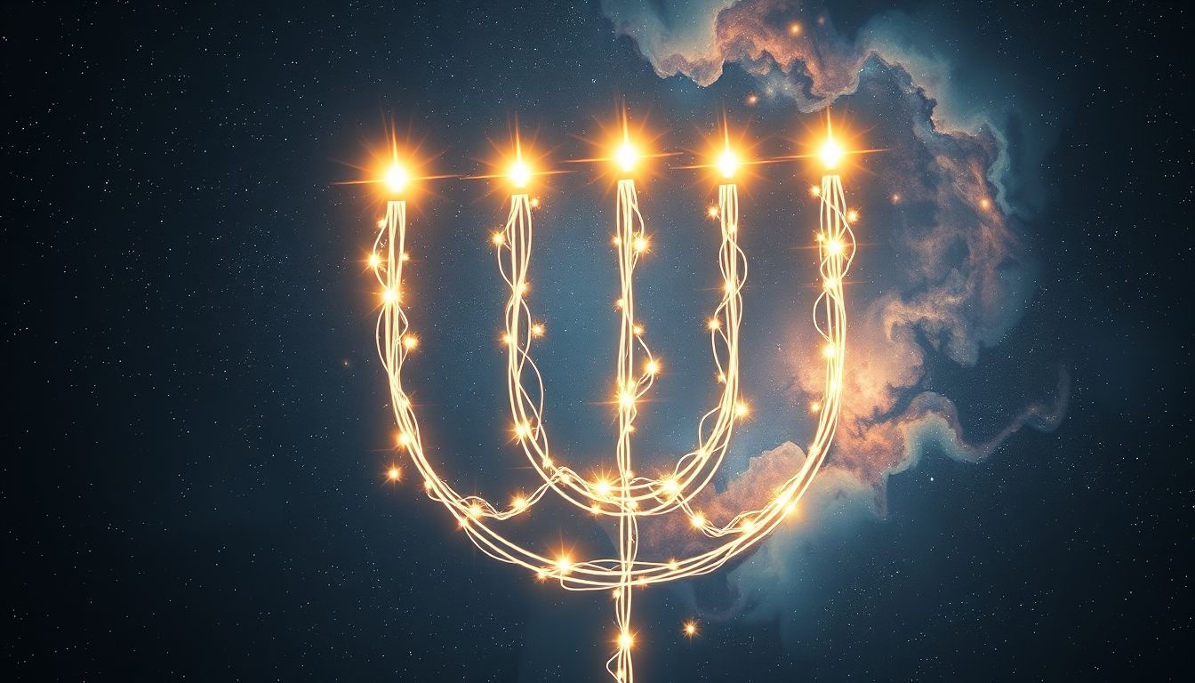 Het zien van een menora symboliseert spiritueel licht en hoop.