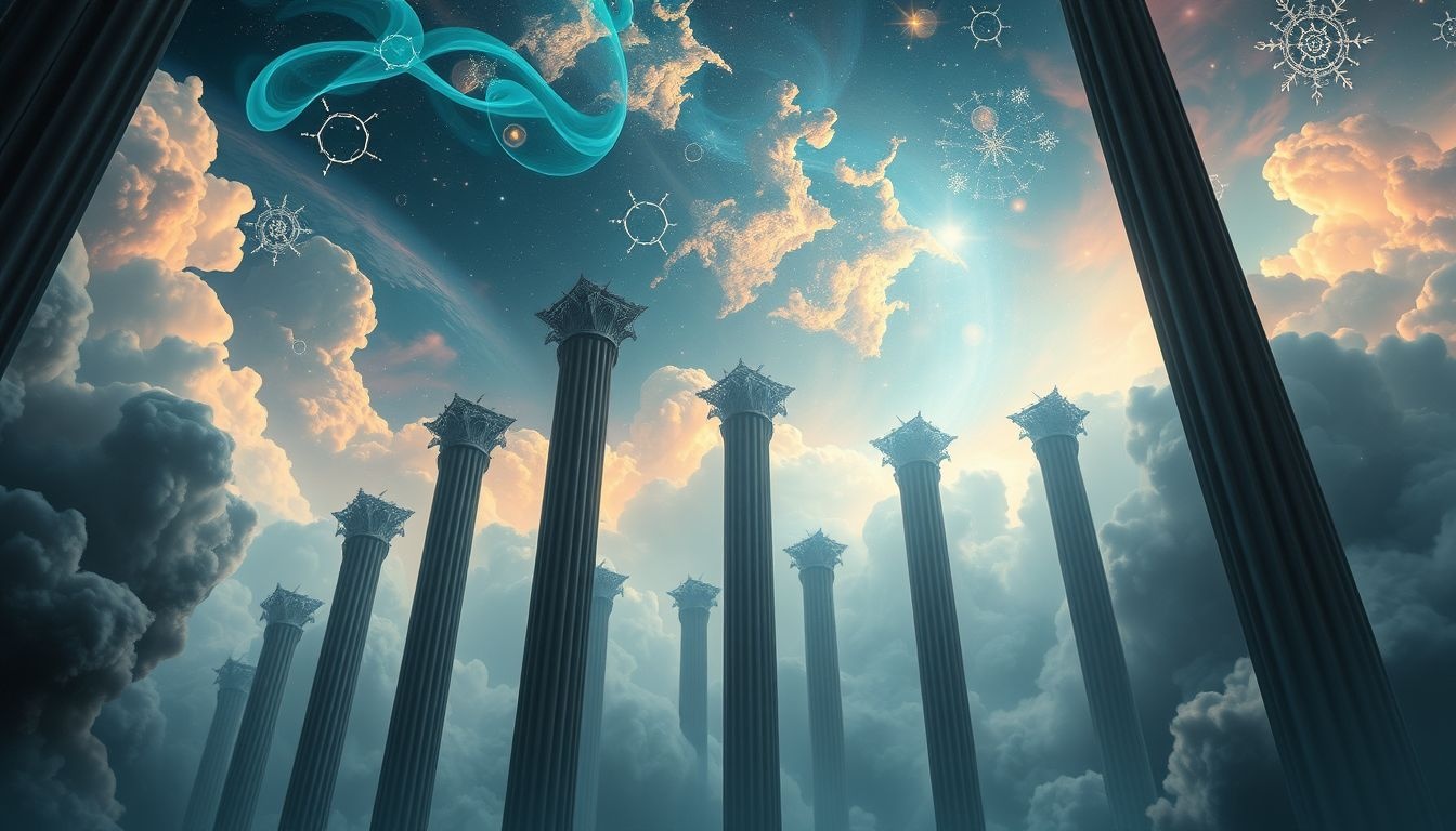 Gotische zuilen in dromen symboliseren spirituele kracht en bescherming.