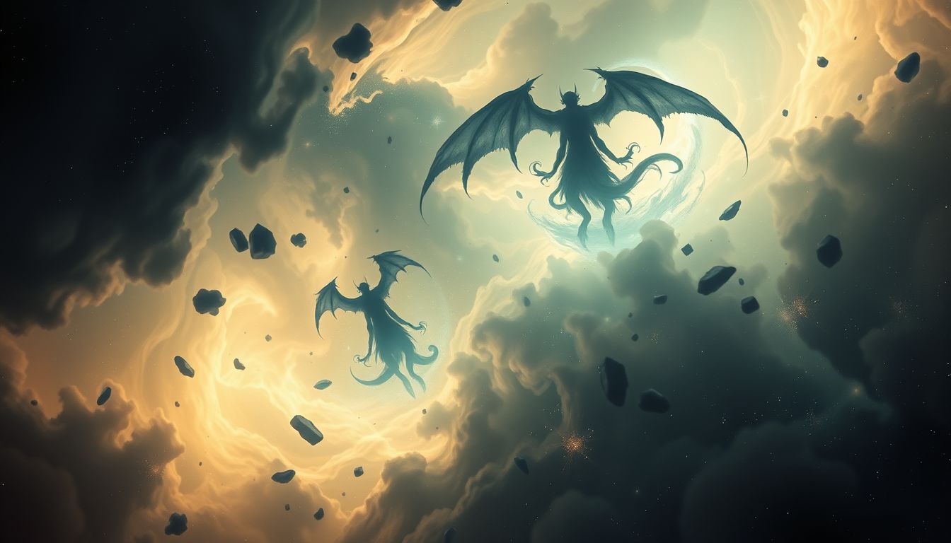 Een demonische inval symboliseert innerlijke angsten en verborgen conflicten.