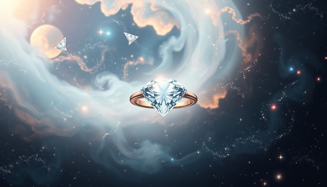 Een sierring met diamanten symboliseert waardevolle en blijvende verbindingen.