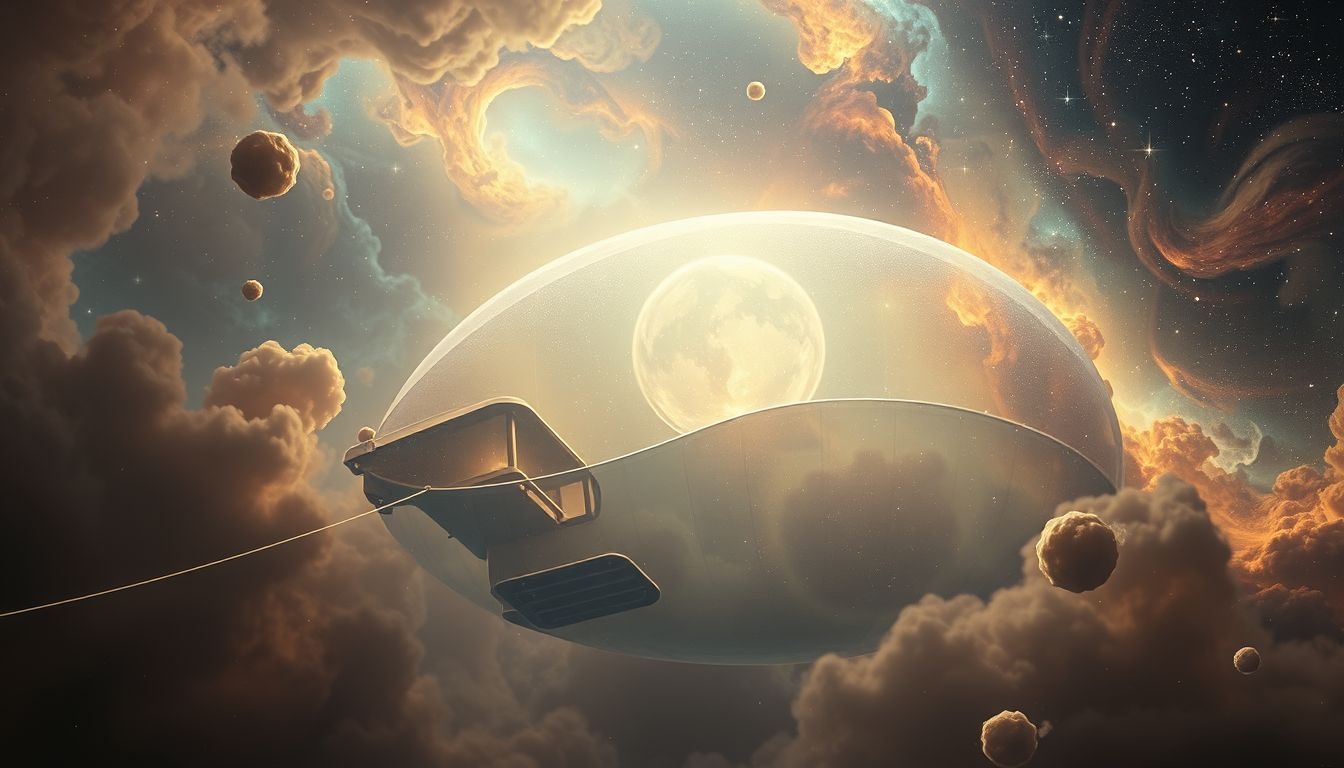 Een zeppelin achtervolgt je vaak je angsten en onzekerheden.