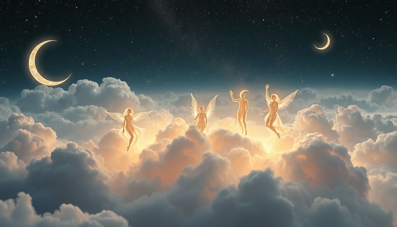 Selene symboliseert intuïtie en vrouwelijke kracht in droombeelden.
