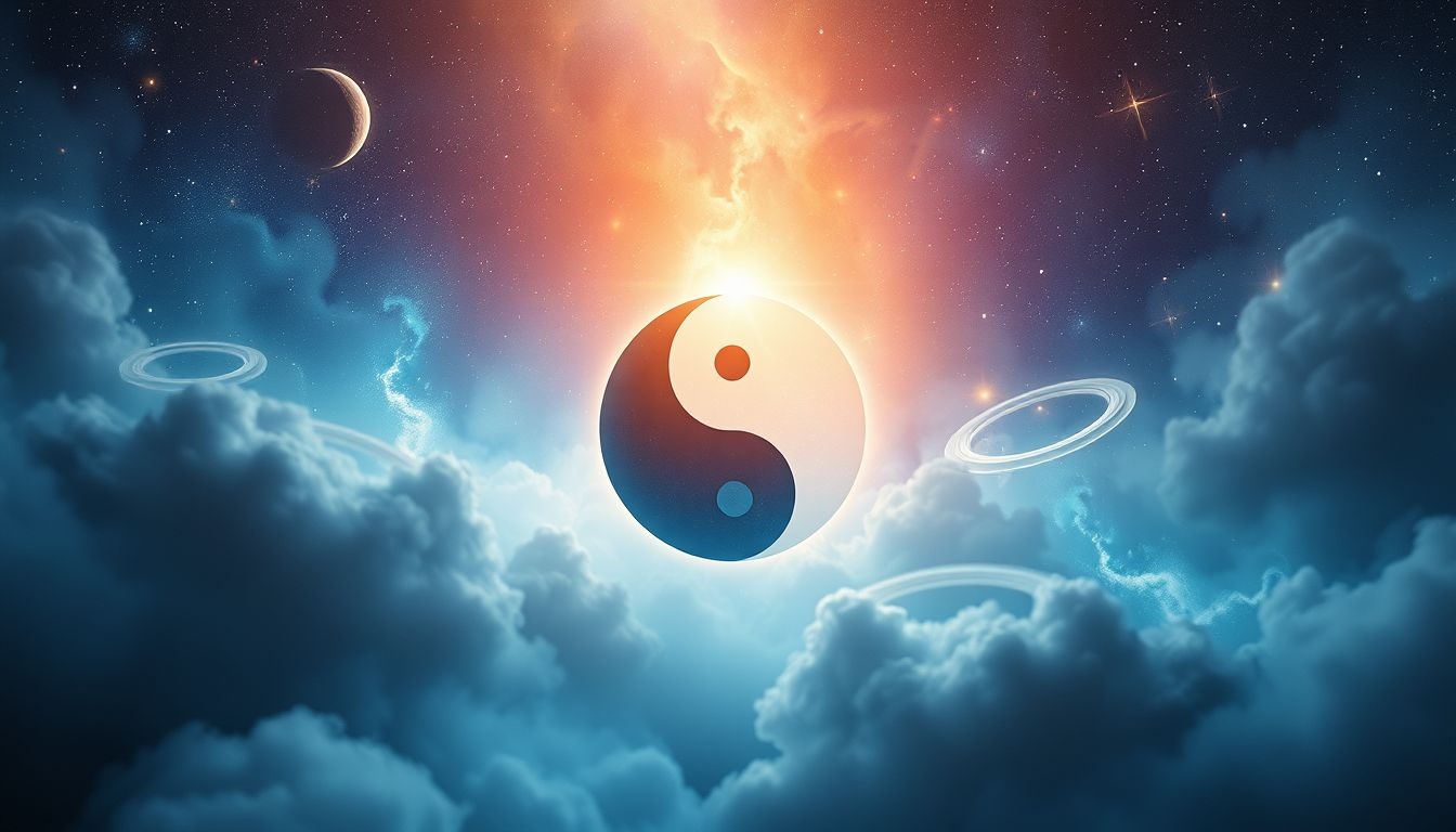 Het yinyang symbool in dromen symboliseert balans en harmonie.