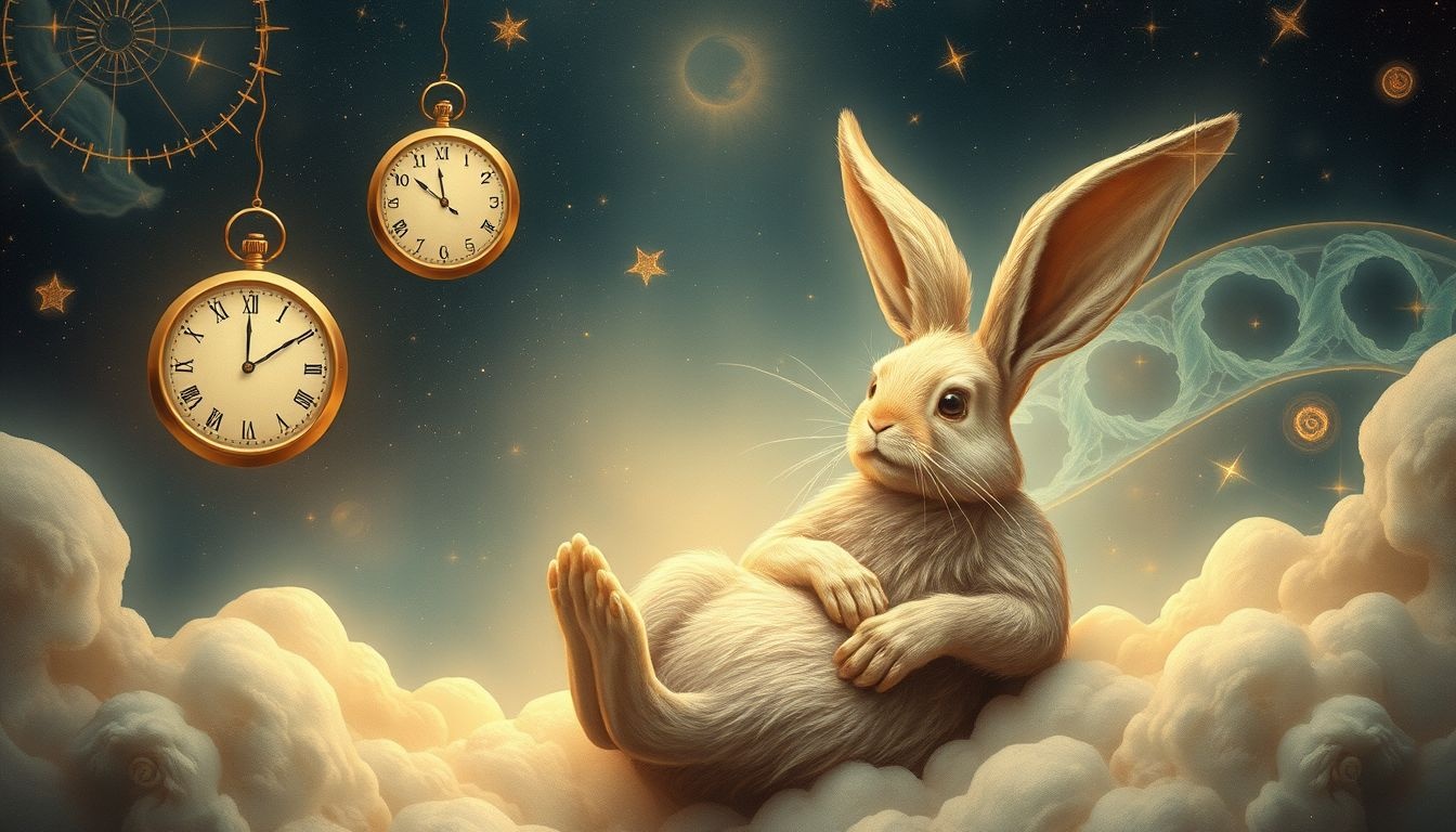 Bugs Bunny symboliseert wijsheid en acceptatie van levenscycli.