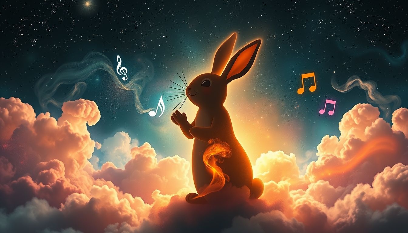 Bugs Bunny zingen symboliseert het vrijuit uiten van emoties.