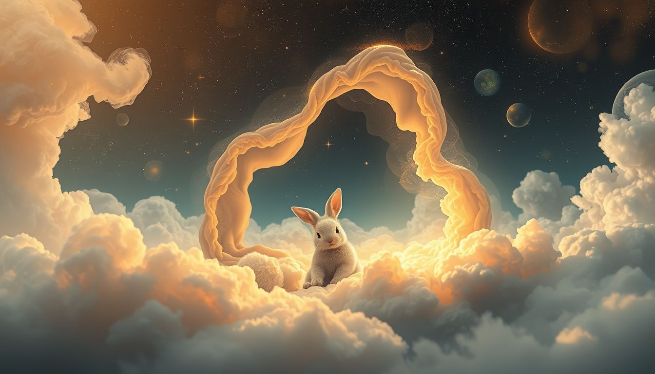 Bugs Bunny symboliseert onbewuste integratie en vertrouwde intimiteit thuis.