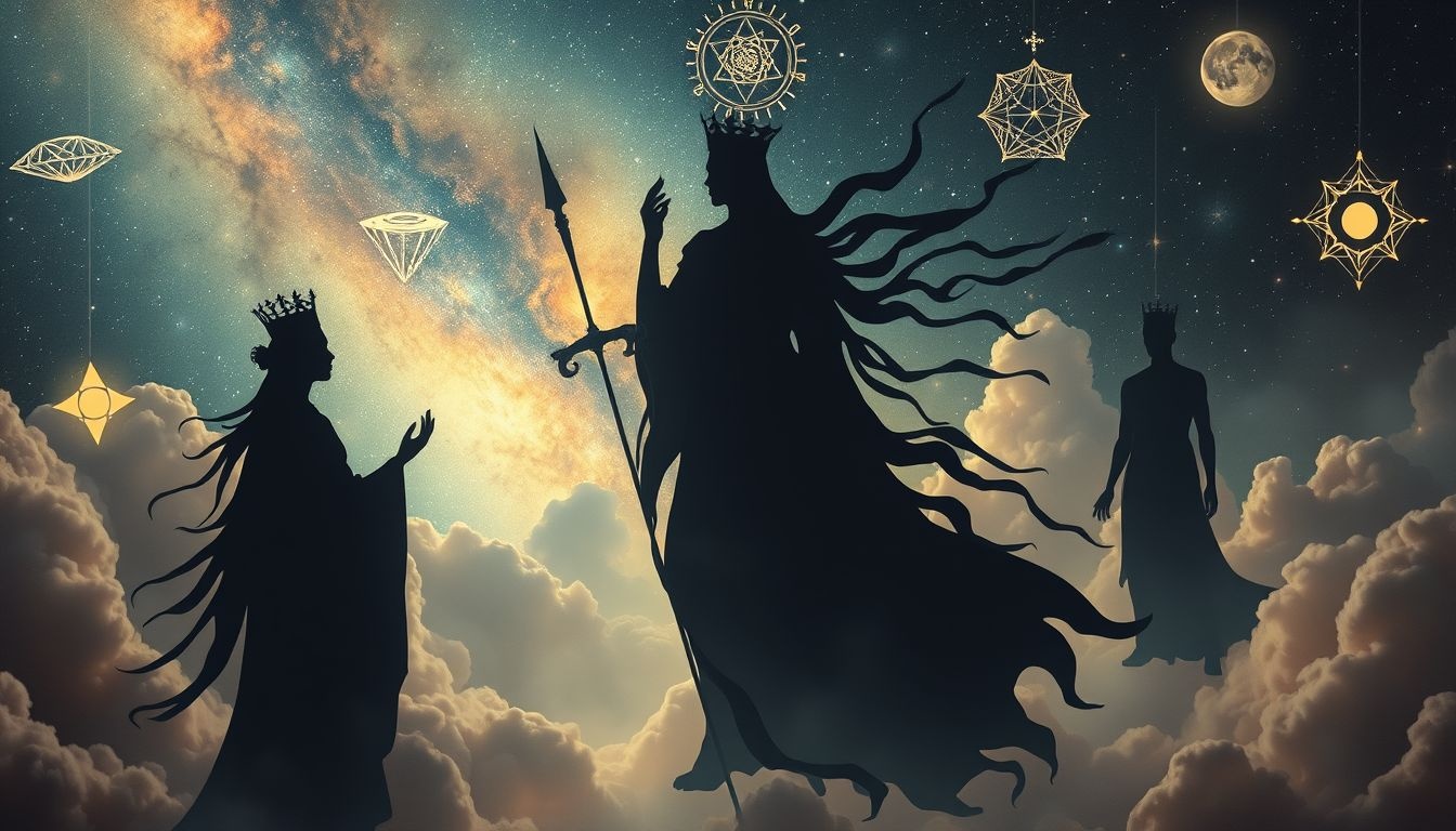 Soevereine figuren symboliseren vaak innerlijke kracht en controle.