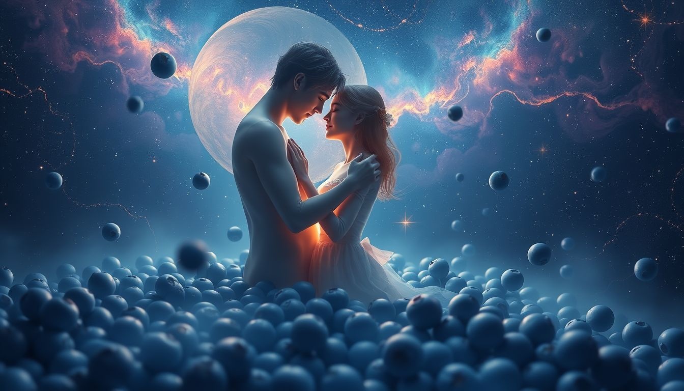 Dromen over bosbessen symboliseren vaak zoete liefde en harmonie.