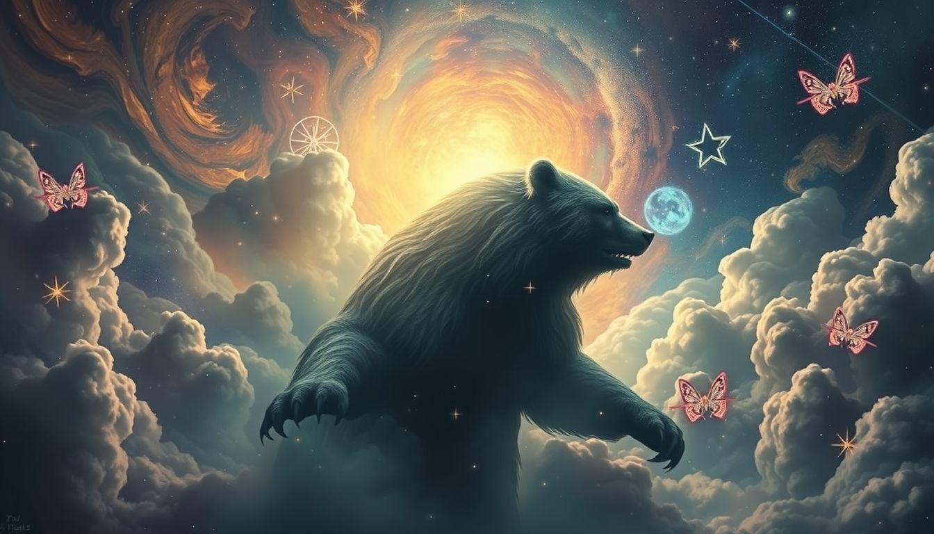 Dromen over een aanvallende beer symboliseert onderdrukte angsten en conflicten.