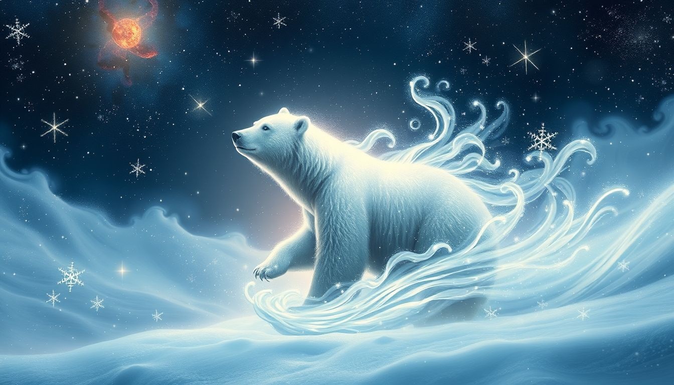 Dromen over beren in de sneeuw symboliseren koude uitdagingen en doorzettingsvermogen.