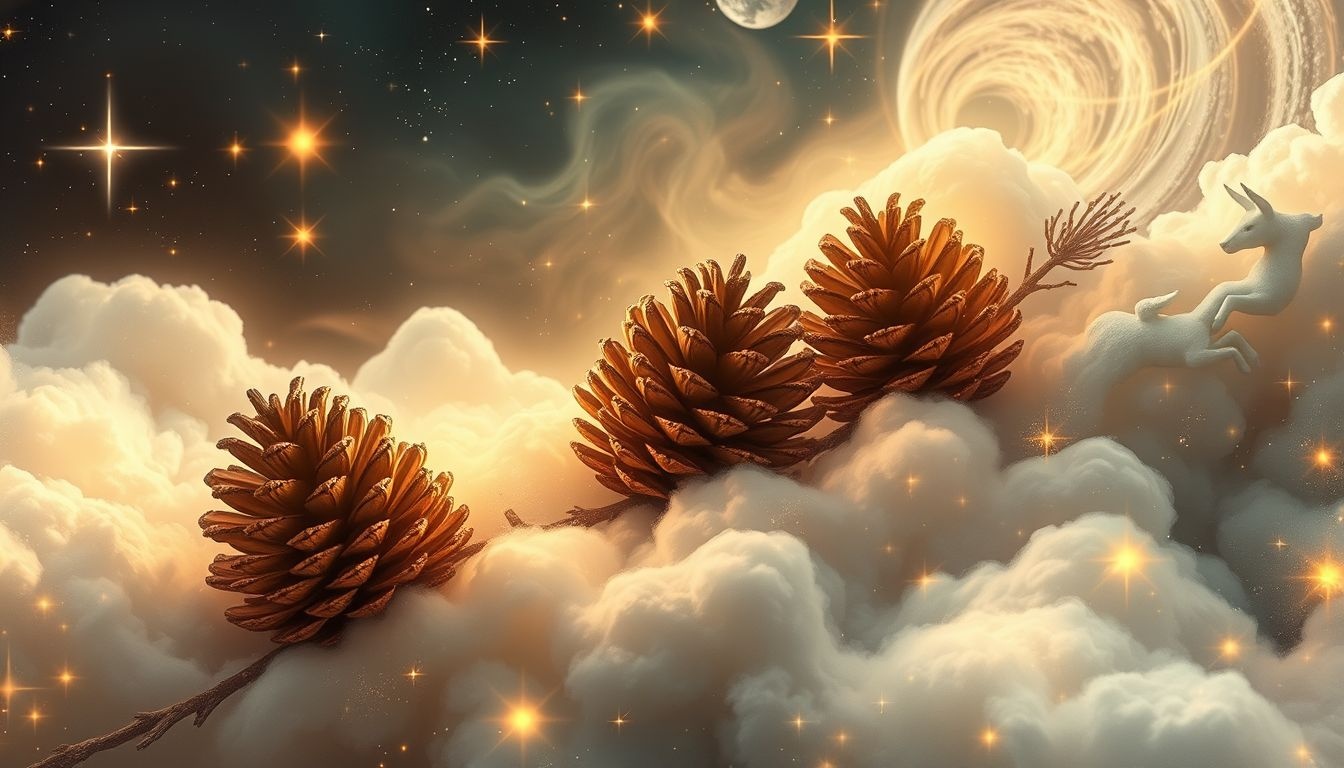 Dromen over dennenappels symboliseren vaak verbondenheid met de natuur.
