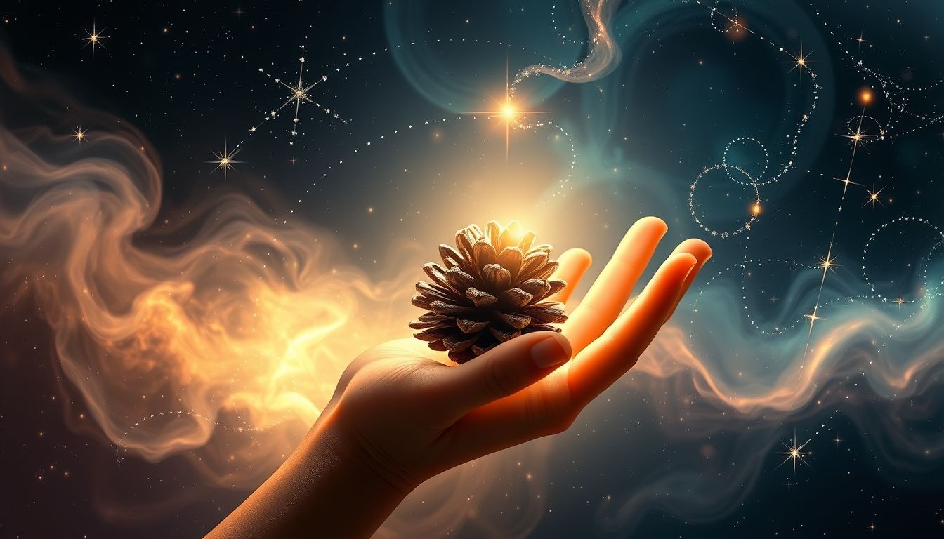 Dromen over dennenappels symboliseren groei en spirituele ontwaking.