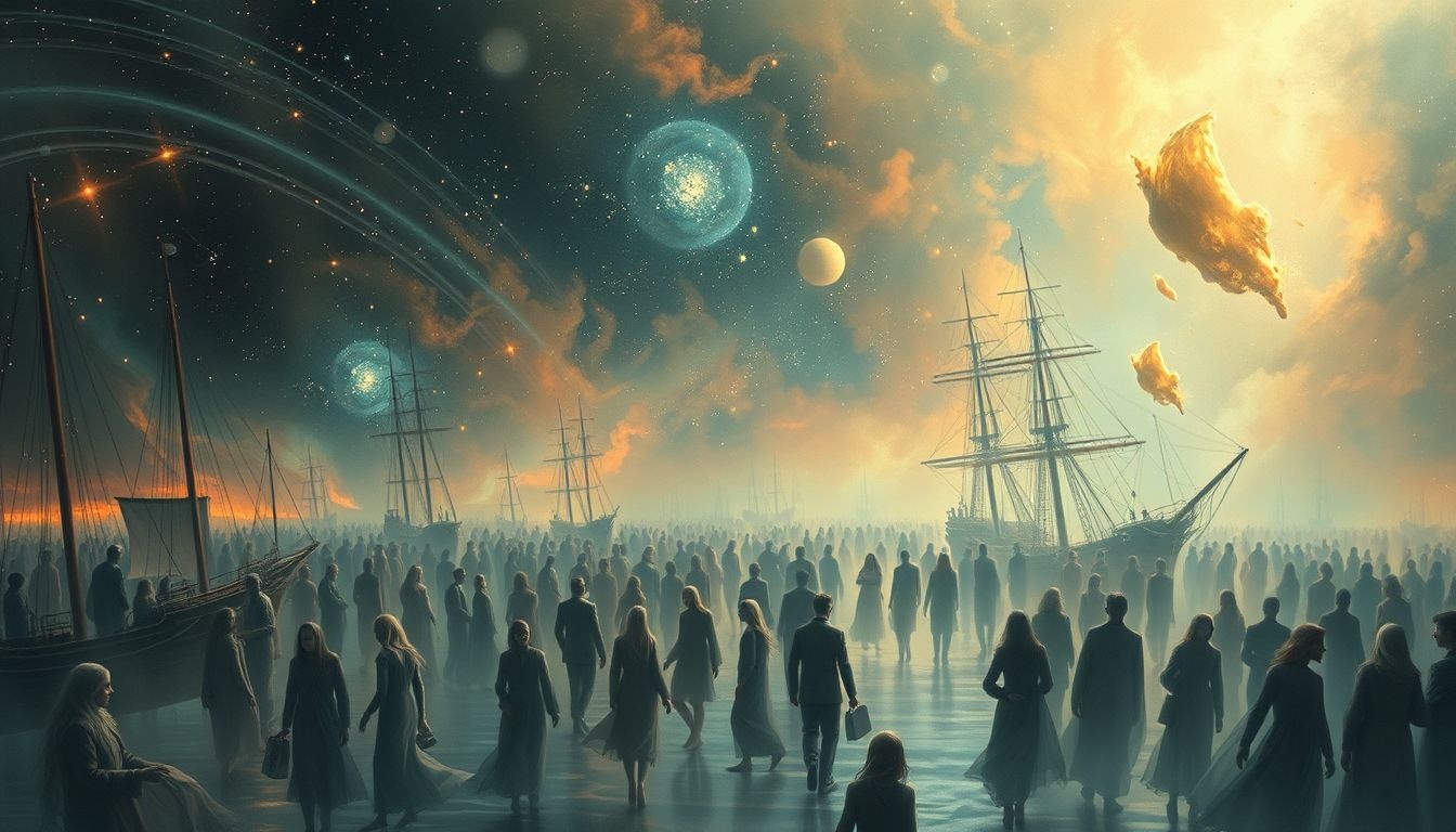 Dromen over drukke havens symboliseren sociale verbondenheid en kansen.