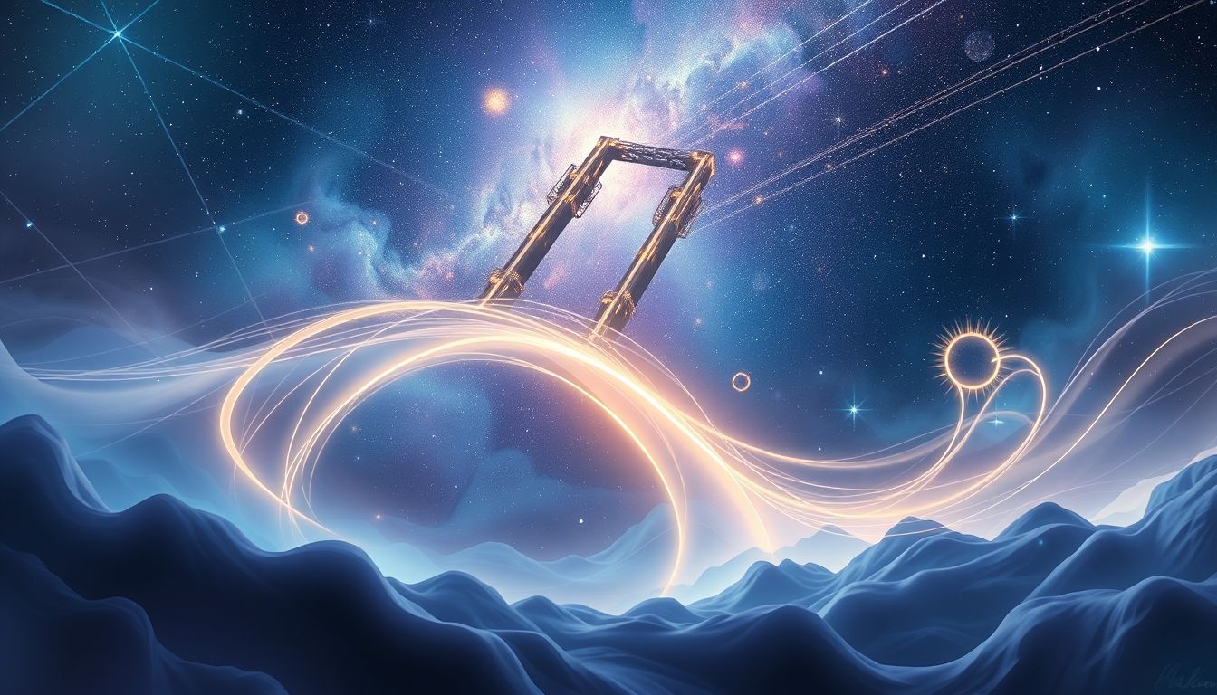 Rijden over een hoog viaduct symboliseert snelle persoonlijke groei en verandering.