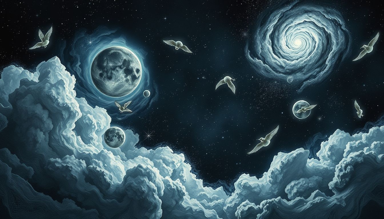 Dromen over houtskooltekeningen in musea symboliseren verborgen creativiteit.