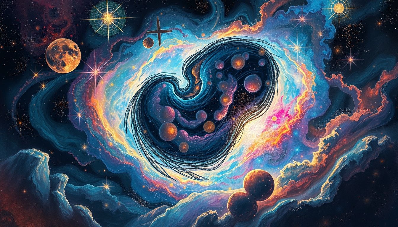 Dromen over felle kleuren in houtskooltekeningen symboliseren innerlijke passie.