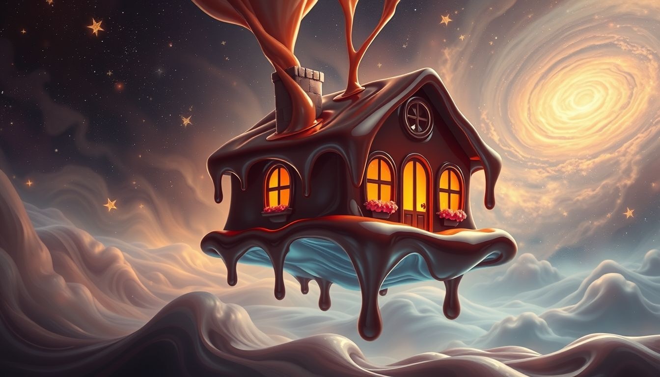 Dromen over een huis van melasse symboliseert vastzittende emoties.