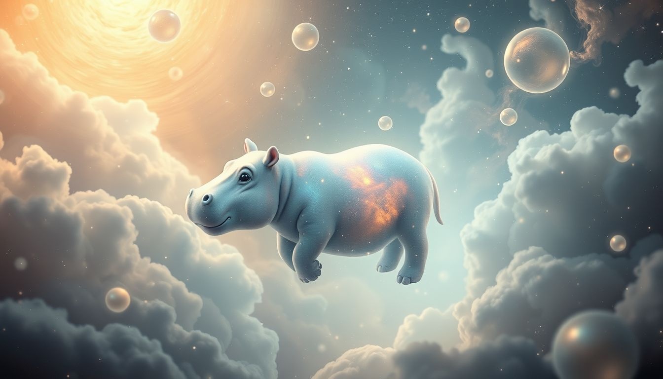 Dromen over een klein nijlpaard symboliseren onschuld en nieuwe kansen.