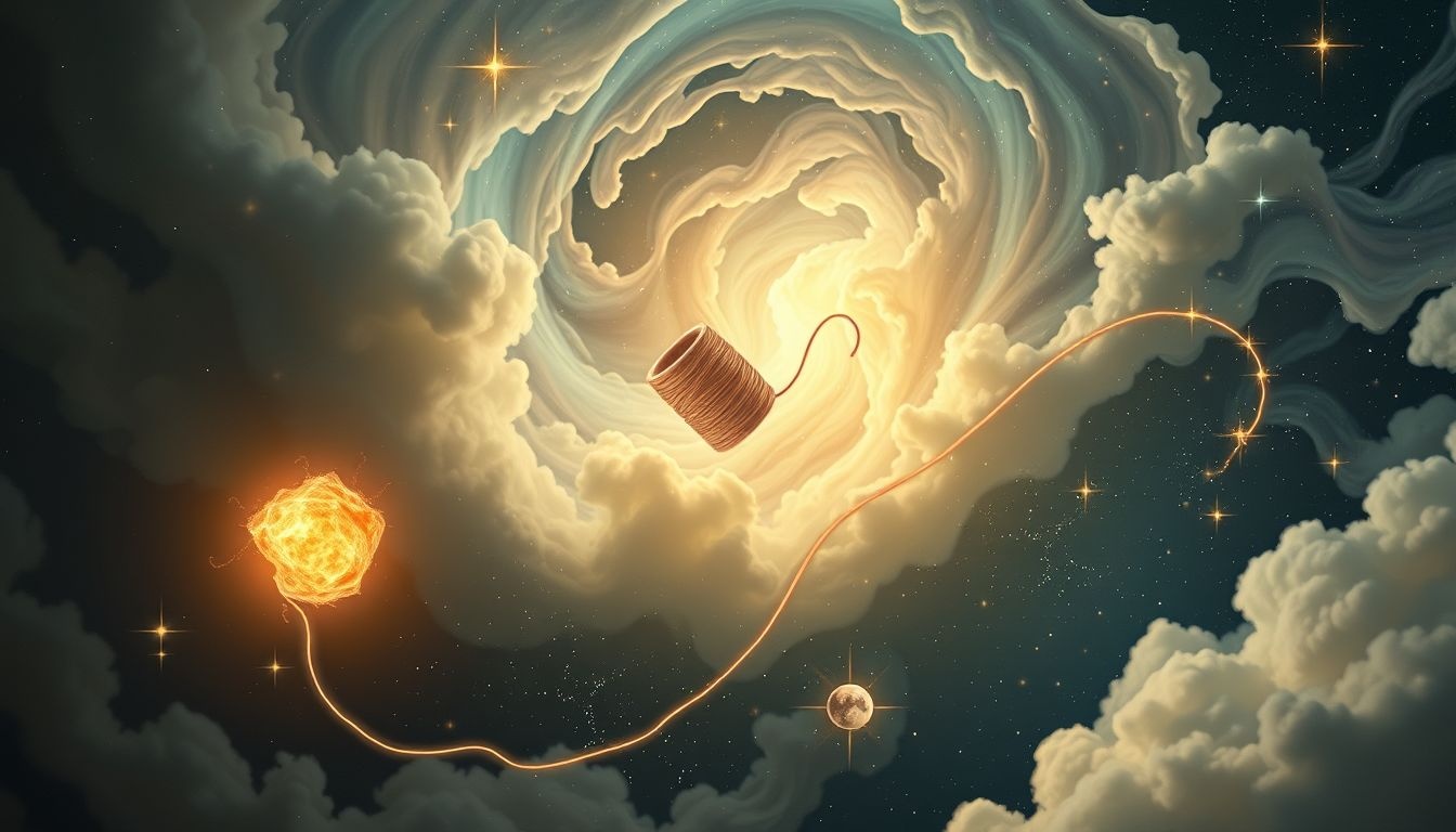 Dromen over een weggrollende klos garen duidt op verloren kansen.