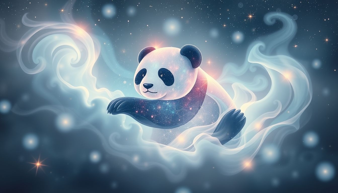 Dromen over een panda beer symboliseert innerlijke balans en harmonie.