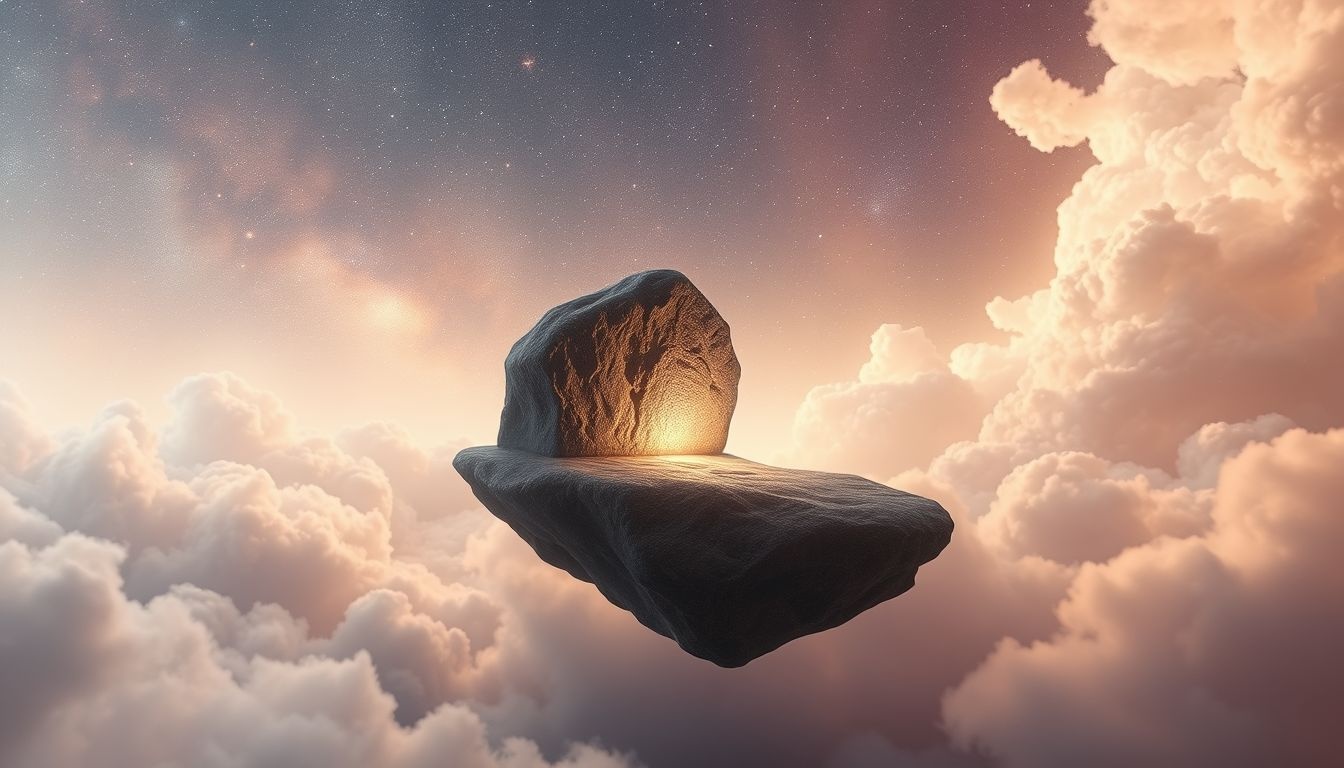 Dromen over een rotsaltaar symboliseert innerlijke kracht en spirituele verbinding.