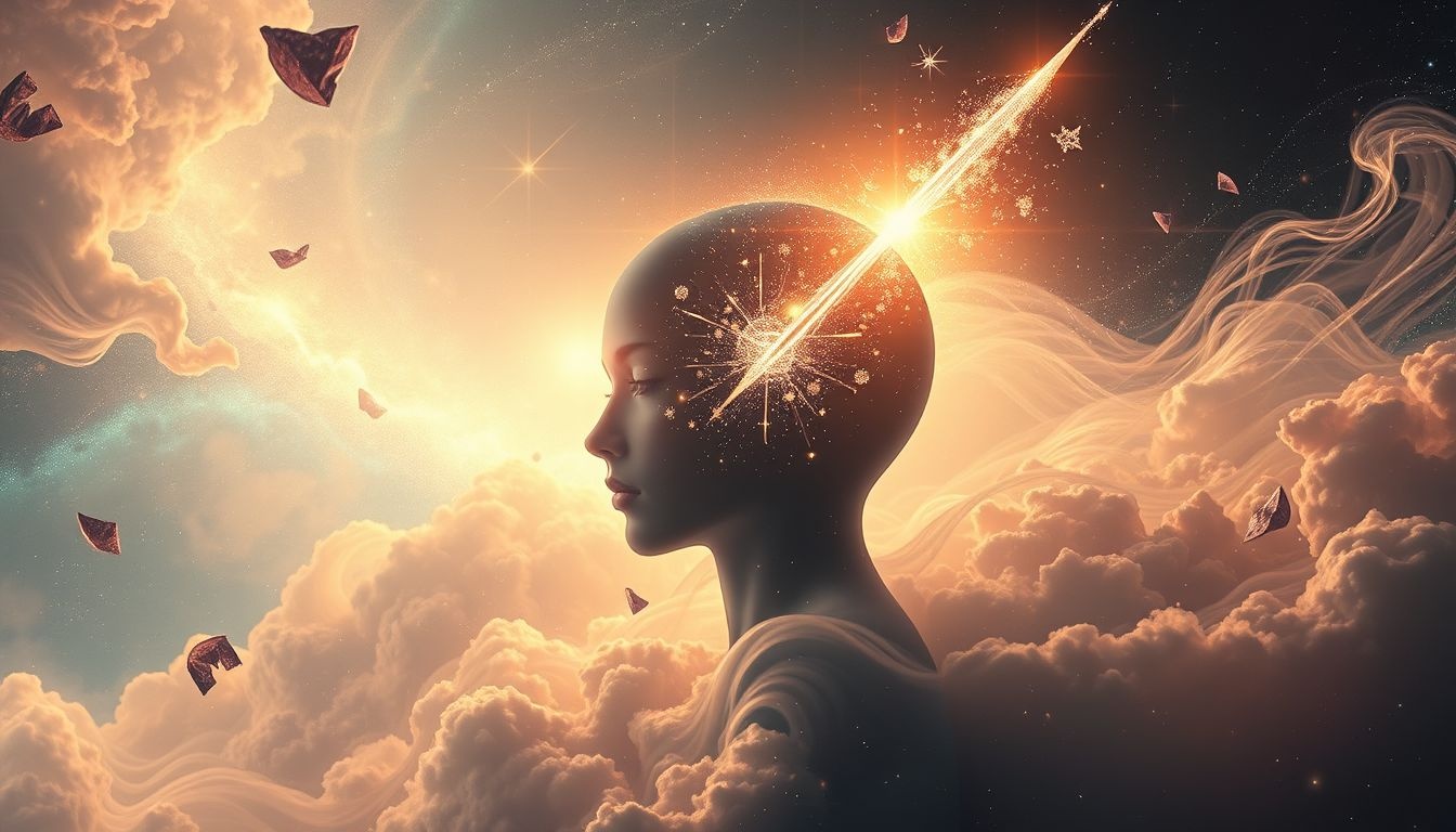 Dromen over een spiet door je hoofd symboliseert intense mentale stress.